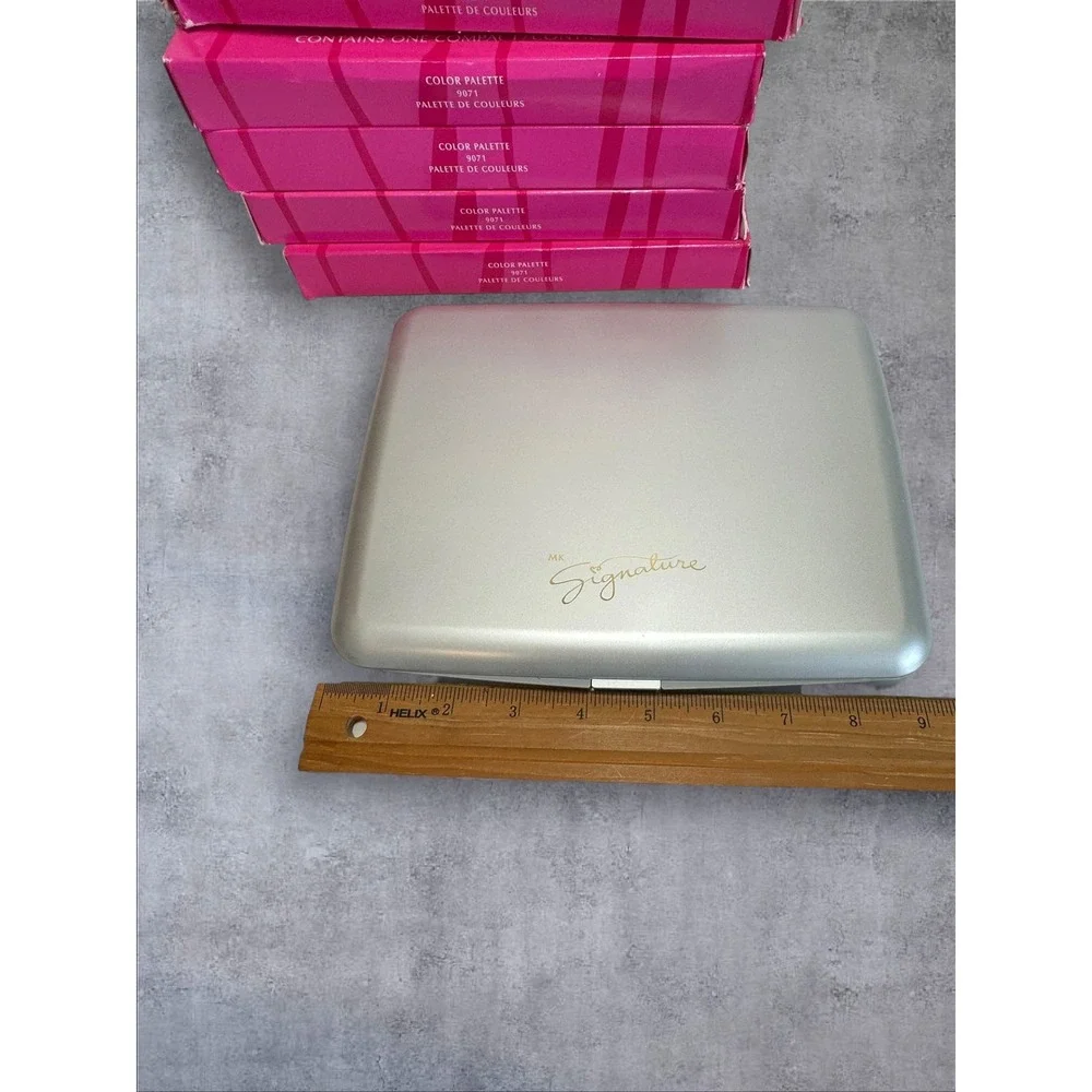 5pc Mary Kay MK Signature Color Palette 9071 Silver NEW Empty Compacts
